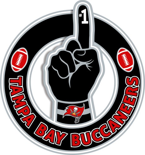 Number One Hand Tampa Bay Buccaneers logo iron on paper